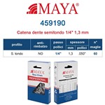 CATENA 1/4" - 60 MAGLIE -1.3 MAYA prof. semitondo antirimbalzo