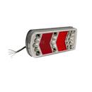 FARO LED POSTERIORE A LED DESTRO 12V - 24V (largh. 228mm - alt. 106mm